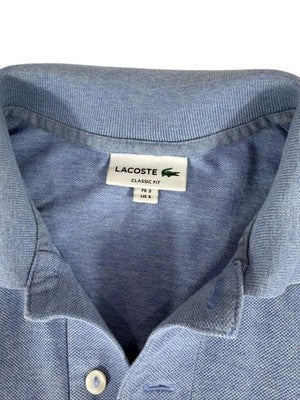 Lacoste Blue Polo Shirt Small Classic Fit Cotton Pique