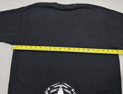 Fruit of the Loom Men's Black Motocross T-Shirt XL Vintage Cotton Short Sleeve