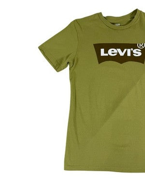 Levi's Men's S Green Logo Graphic Cotton Tee Crewneck