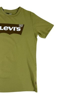 Levi's Men's S Green Logo Graphic Cotton Tee Crewneck