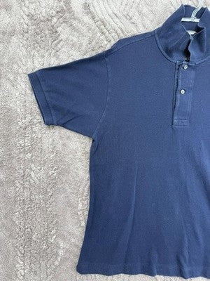 Lacoste L.12.12 Navy Cotton Pique Polo Shirt S Classic Fit Short Sleeve