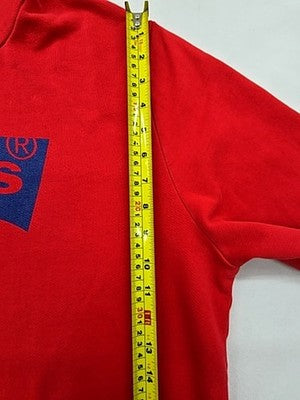 Levi's Red Hoodie Men's XL Cotton Blend Pullover Relaxed Fit
