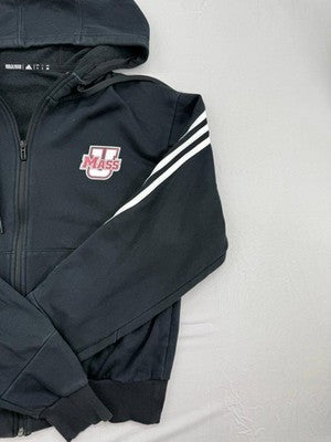 Adidas TCU Horned Frogs Black Full Zip Fleece Hoodie M