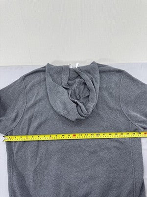 Nike Fleece Pullover Hoodie Grey Men's Size L Long Sleeve