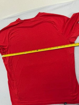 Puma Red Cotton T-Shirt XL Men's Short Sleeve Crew Neck