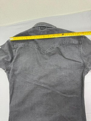 Levi's Men's Black Denim Long Sleeve Western Shirt S