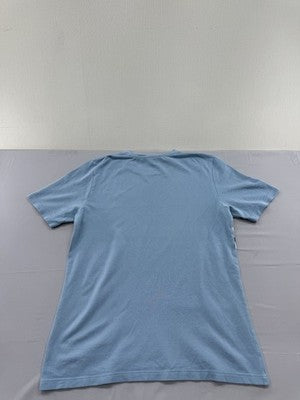 Lacoste Men's Blue Striped Short Sleeve Crew Neck Cotton T-Shirt
