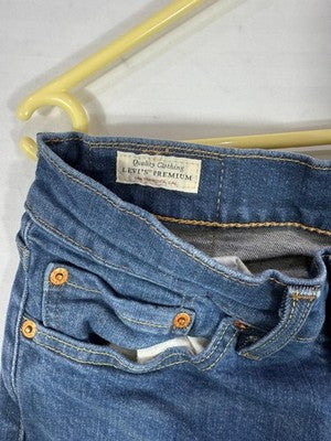 Levi's 511 Slim Fit Men's Jeans W31 L32 Dark Blue Denim Stretch