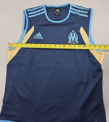 Adidas Vintage Navy Soccer Training Vest Climalite Outdoor[1]