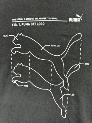 Puma Men's Black Graphic Short Sleeve T-Shirt S 58651-01