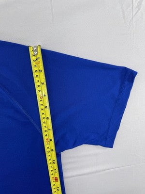 Adidas Climalite Blue S Short Sleeve T-Shirt 100% Polyester