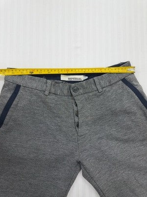 Imperial Boys Gray Fleece Sweatpants Tapered Size Regular - Drawstring