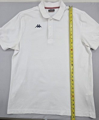 Kappa Men's White Polo Shirt Large Short Sleeve Cotton