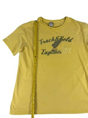Nike Men's Large Yellow Track & Field Cotton T-Shirt XL