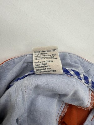 Lacoste Orange Cotton Bermuda Shorts Men's 33/35W 10" Inseam Logo