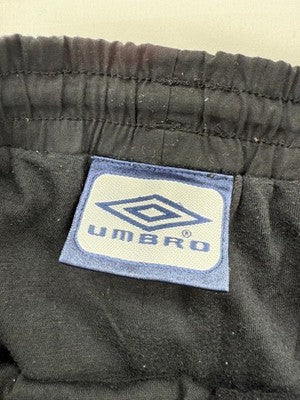 Umbro Men's Black Track Pants L Regular Fit Tapered Athletic