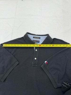 Tommy Hilfiger Men's Gray L Short Sleeve Polo Cotton Golf Shirt