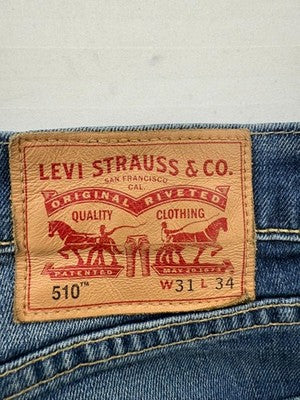 Levi's 510 Skinny Men's Jeans 31x34 Medium Wash Stretch