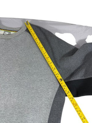 Nike Grey Colorblock Sweatshirt XL Zip Pocket Long Sleeve