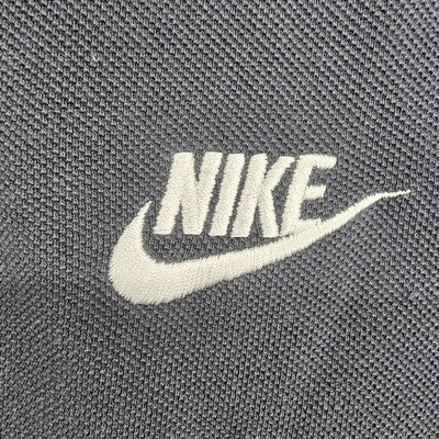 Nike Men's Black Cotton Polo Shirt Short Sleeve M Button Closure