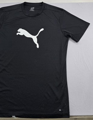 Puma Essentials Men's XXL Black Short Sleeve Tee Cat Logo