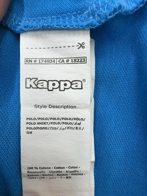 Kappa Men's Blue Polo Shirt Small Short Sleeve Regular Fit