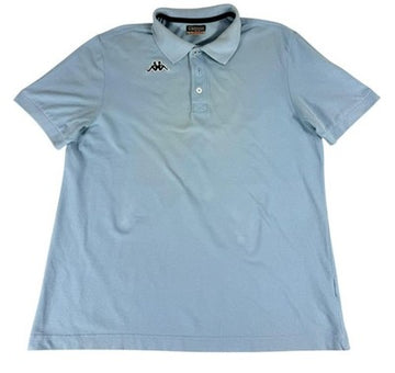 Kappa Men's Light Blue Polo Shirt Large Short Sleeve Cotton