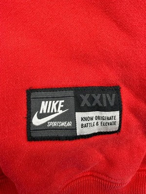 Nike Kobe Bryant Red Crewneck Sweatshirt Men's L Fleece Long Sleeve
