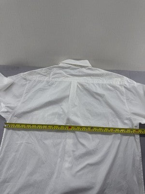 Ralph Lauren White 100% Cotton Classic Fit Button Down Shirt