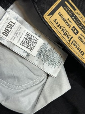 BNWT Diesel Jeans Men's Markee Straight Fit Black Size 33/32 Rpr $190