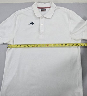 Kappa Men's White Polo Shirt Large Short Sleeve Cotton