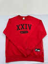 Nike Men's Red Sweatshirt – Size L, Long Sleeve, Crew Neck