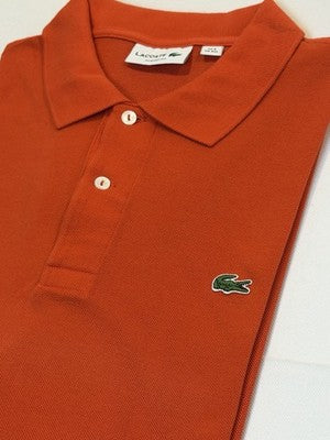 Lacoste Polo Shirt Size Us 4Xl Men`S Regular Fit Orange - Great Condition