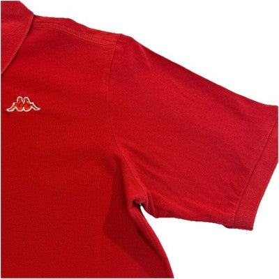 Kappa Men's Polo Shirt Red Cotton Size 5Xl Casual Sportswear