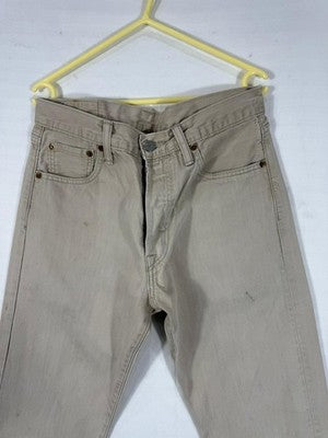Levi's 501 Gray Straight Jeans 30x32 Button Fly