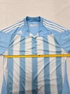 Adidas Argentina Striped Jersey XL Light Blue White ClimaCool Men