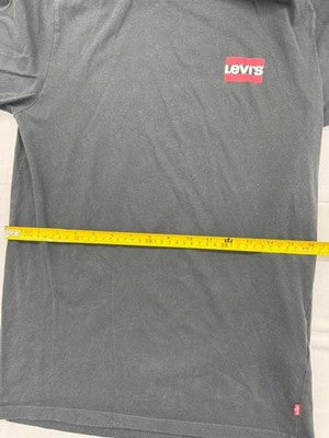 Levi's Men's Black Cotton Logo T-Shirt M Short Sleeve Crew Neck