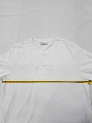 Calvin Klein Men's White XXL Short Sleeve Logo T-Shirt Cotton Jersey