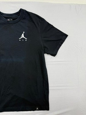 Jordan XL Black Oversized Cotton T-Shirt Jumpman Logo Crewneck