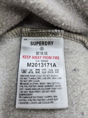 Superdry Men's Montana Grey Crewneck Graphic Sweatshirt M