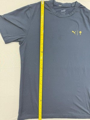 Puma Men's Golf Tee M Navy Palm Tree Crew Neck Short Sleeve Shirt 2022