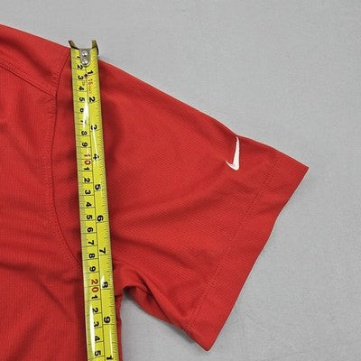 Nike Red XL Golf Polo Dri-FIT Short Sleeve Men's