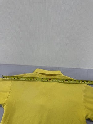 Polo Ralph Lauren Yellow Men's M Short Sleeve Polo Shirt Cotton