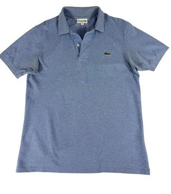 Lacoste Blue Polo Shirt Small Classic Fit Cotton Pique