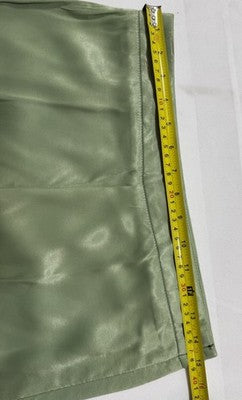 Zara Woman NWT Green Flared Satin Effect Pants Size Medium
