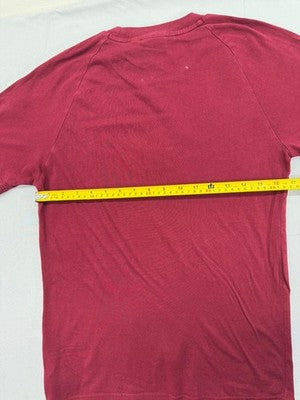 Adidas Originals Men's XS Burgundy Stripe 3-Stripes T-Shirt Cotton