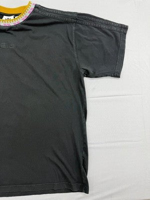 Adidas Men's XL Black Striped Short Sleeve Crew Neck T-Shirt