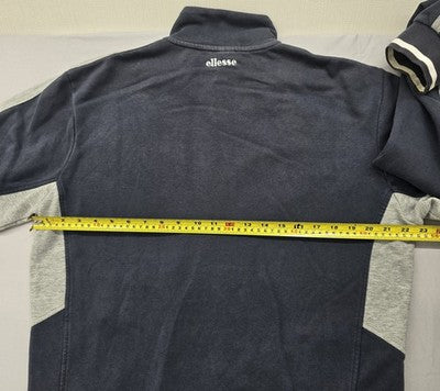 Ellesse Men's Navy XXL Track Jacket Full Zip Hooded Reflective