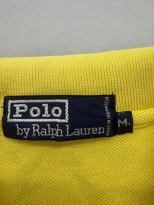 Polo Ralph Lauren Yellow Men's M Short Sleeve Polo Shirt Cotton
