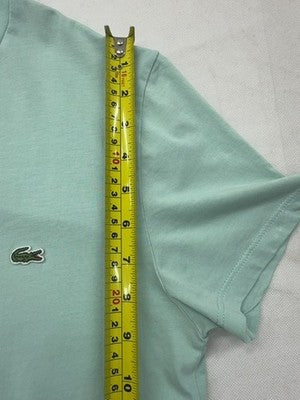 Lacoste Men's Light Green Pima Cotton S Short Sleeve Croc Logo Tee